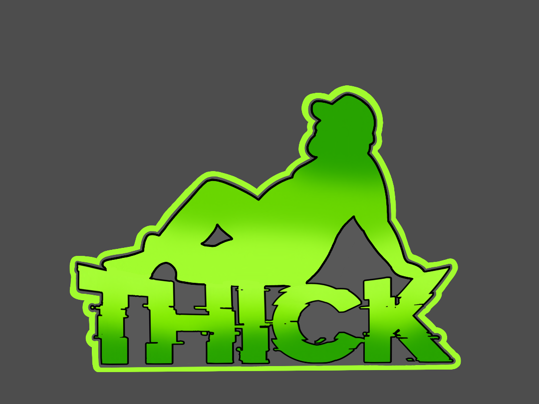 DUDE THICK STICKER