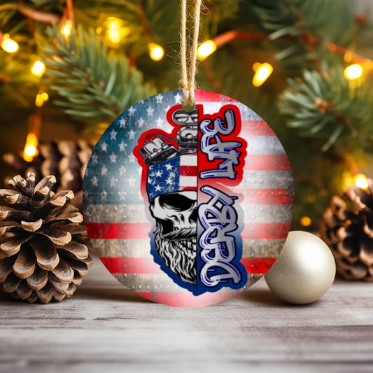 Motor Head Derby life Christmas Ornament