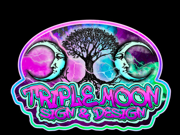 Triple Moon Sign & Design 